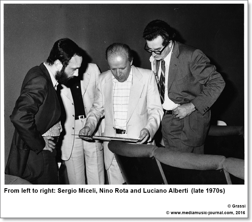 Sergio Miceli, Nino Rota and Luciano Alberti